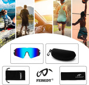 ÉÌƷͼƬ 35 | B0BQLPB8JV | FEISEDY Sports Sunglasses for Men and Women, UV400 Protection Outdoor Cycling Driving Fishing Glasses B2987