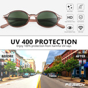 ÉÌƷͼƬ 103 | B0DTHVTKB5 | FEISEDY Retro Oval Sunglasses for Women 90s Narrow Round Lightweight Shades Y2k Trendy Sunnies B1171