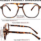 商品图片 6 | B0C6ZZXZ3F | FEISEDY Blue Light Glasses for Women Men Oversized Pilot Lightweight B2866