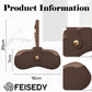商品图片 17 | B0FMY27LR3 | FEISEDY Sunglass Case, 2Pcs Soft Leather Eyeglass Cases for Women | Slim Portable Glasses Holder, with Button-Closure Wrist Strap for Travel & Outdoor B0308