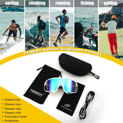 ÉÌƷͼƬ 35 | B0CNGK88DC | FEISEDY Sport Sunglasses for Men Women, Cycling Glasses with UV Protection, for Baseball, Ski, Runing, Golf B0082
