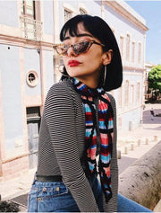 ÉÌƷͼƬ 40 | B079KYQYT3 | FEISEDY Small Cat Eye Sunglasses Vintage Square Shade Women Eyewear B2291
