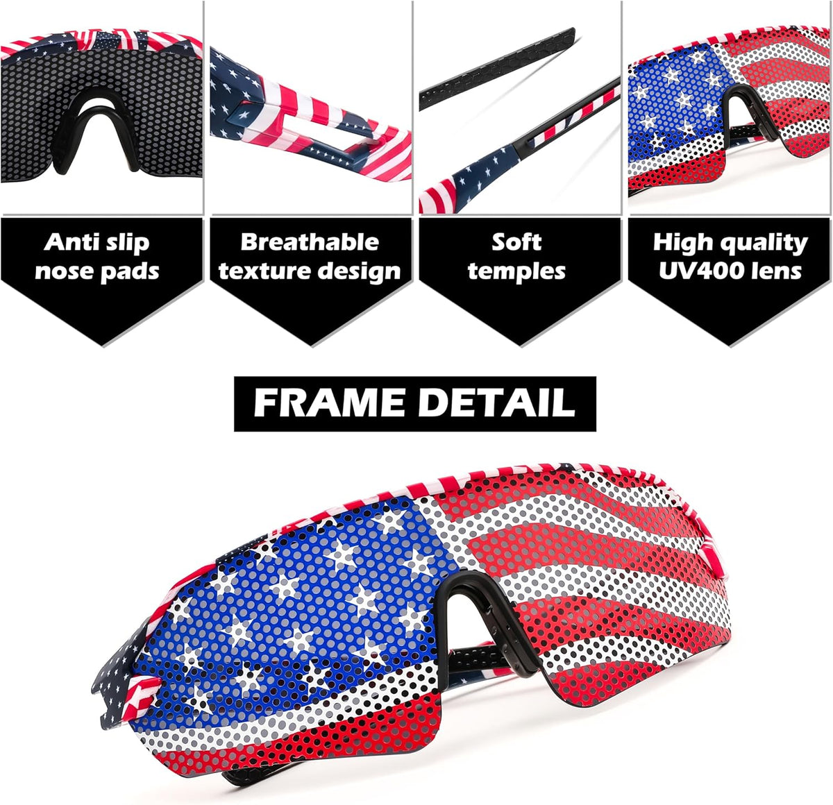 ÉÌƷͼƬ 47 | B0BQLPB8JV | FEISEDY Sports Sunglasses for Men and Women, UV400 Protection Outdoor Cycling Driving Fishing Glasses B2987