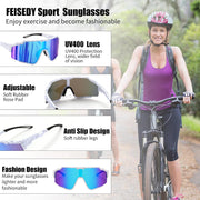 ÉÌƷͼƬ 5 | B0CTQ1VCY3 | FEISEDY Polarized Sports Sunglasses for Men Women, Baseball Cycling Fishing Sunglasses UV400 Protection B0134