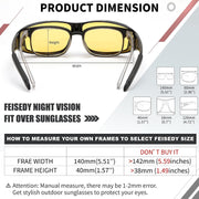 ÉÌƷͼƬ 34 | B089YRDYMP | FEISEDY Polarized Fit Over Glasses Sunglasses Men Women Wrap Around B2593
