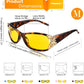 商品图片 71 | B081YY5RM3 | FEISEDY Classic Womens Night Glasses Driving Anti Glare Wrap Around Yellow Sunglasses B2548