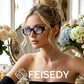 商品图片 2 | B0G34Q5S98 | FEISEDY Retro Trendy Narrow Blue Light Glasses for Women Men B0316 | Vintage 90s Small Square Eyeglasses,Blue Light Blocking