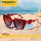 商品图片 32 | B0CNCTSQ2Z | FEISEDY Trendy Polarized Sunglasses, Oversized Irregular TR Frame for Women Men, Retro Shades UV400 B0016