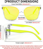 ÉÌƷͼƬ 109 | B0871BKMTN | FEISEDY Oversized Polarized Sunglasses - UV400 Protection, Square Fashion Sun Glasses for Outdoor & Daily B2600