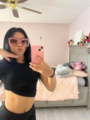 ÉÌƷͼƬ 5 | B077GMJCV8 | FEISEDY Women Sparkling Crystal Sunglasses Oversized Square Thick Frame B2283