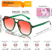 ÉÌƷͼƬ 11 | B0H71K72HH | FEISEDY Retro Aviator Sunglasses for Women Men 70s Square Sun Glasses B0281
