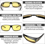 ÉÌƷͼƬ 67 | B089YRDYMP | FEISEDY Polarized Fit Over Glasses Sunglasses Men Women Wrap Around B2593