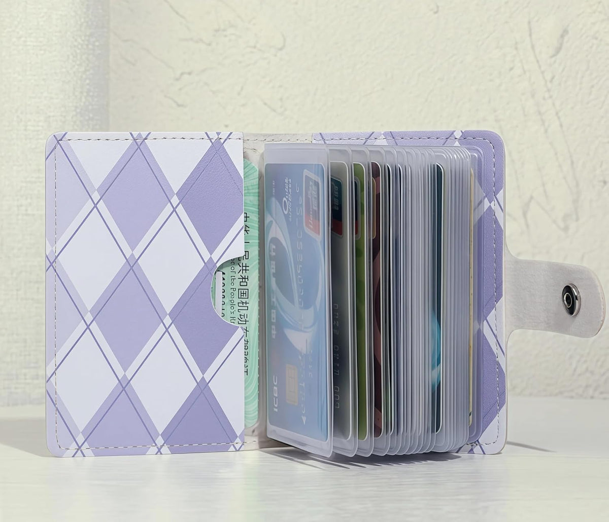 商品图片 3 | B0FX9JYP4M | Small Wallet for Women - Diamond Grid Pattern Multi-Function Card Bag Short Wallet Women Card Holder with Multiple Pockets