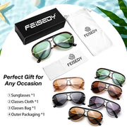 ÉÌƷͼƬ 21 | B0GYVVZBQM | FEISEDY Classic Aviator Sunglasses UV400 Protection for Women Men B0461