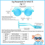 ÉÌƷͼƬ 16 | B0CQBTQZFP | FEISEDY Baby Polarized Round Sunglasses Flexible Rubber Shades with Strap for Infant Toddler Newborn Age 0-24 Months B0060