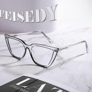 ÉÌƷͼƬ 6 | B0BHT5M418 | FEISEDY Women Cat Eye Blue Light Blocking Glasse Frame Fake Nerd Clear Square Computer Eyewear Anti Eyestrain B2353