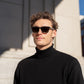 商品图片 5 | B0FHD6DJB5 | FEISEDY Trendy Square Polarized Sunglasses For Men Women Thick Frame B0294