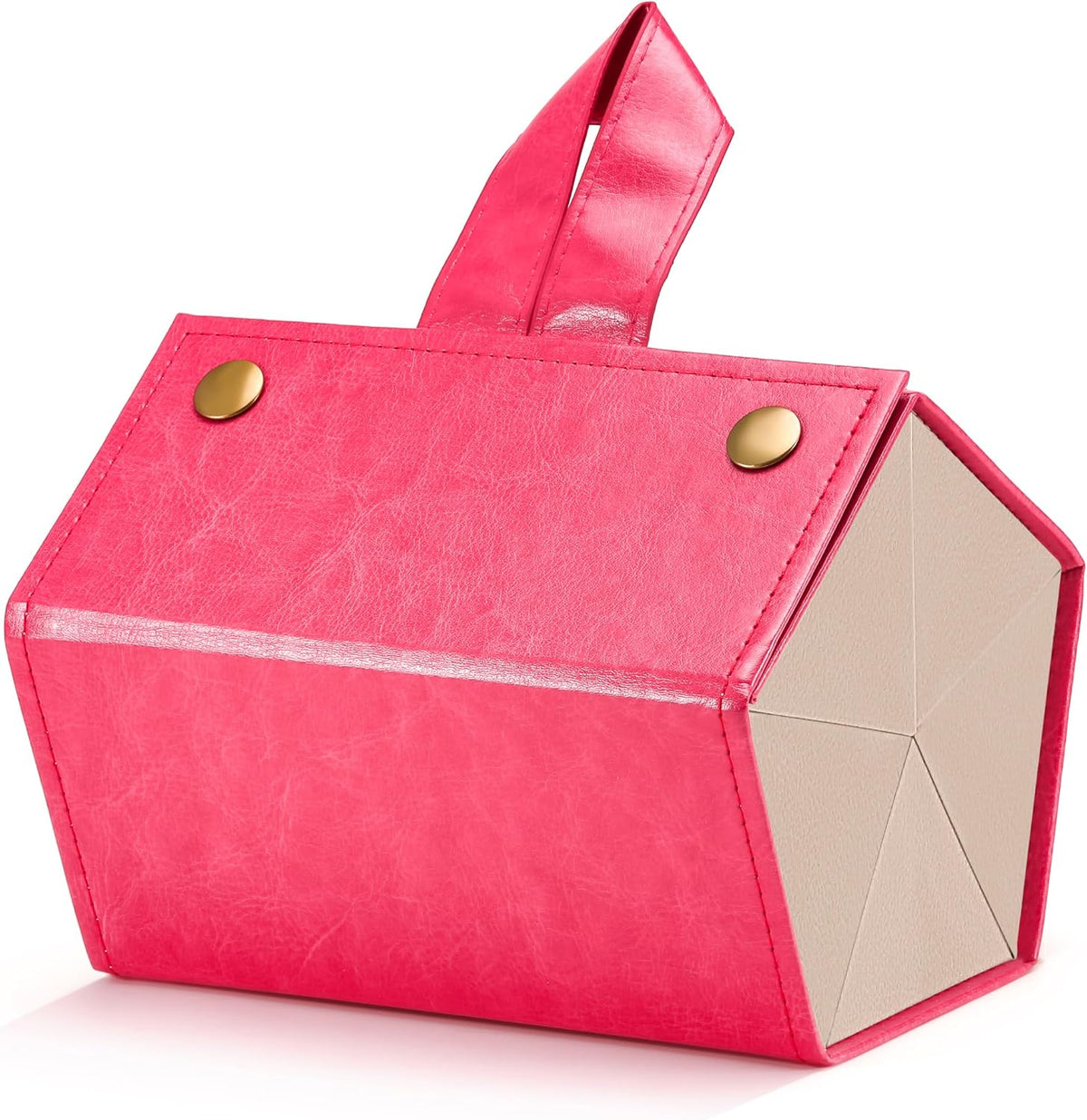 004 Pink / Medium | B0CSFKD1TM | FEISEDY Sunglasses Organizer 5 Slots Travel Glasses Case,Hanging Eyewear Holder Fashionable PU Leather Eyeglass Case B0087