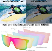 ÉÌƷͼƬ 85 | B0BZ4J86KV | FEISEDY Polarized Sunglasses for Men, Z87 Oversized Square Flat Top B2990