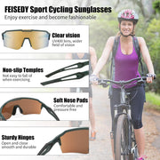 ÉÌƷͼƬ 19 | B0CVWYCSZS | FEISEDY Sports Sunglasses for Men Women Baseball Cycling Running Driving Glasses UV400 B0088