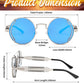 商品图片 17 | B0BD4MSMZQ | FEISEDY Aviator Sunglasses for Men Women Steampunk Round Metal Frame B2351