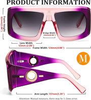 ÉÌƷͼƬ 13 | B0CYX6Y87W | FEISEDY Retro Oversized Avaitor Sunglasses for Women Men Bold Thick Frame Flat Top Shades B0126