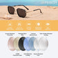 商品图片 13 | B0FQ4Y7FV6 | FEISEDY Polarized Aviator Sunglasses for Women Men Square TAC Lens B0329 | UV400 protection, Lightweight, Military-grade durability, Spring temples, Climate Pledge Friendly, Driving, Beach
