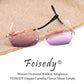 商品图片 31 | B083VRLS2Q | FEISEDY Classic Rimless Sunglasses Women Metal Frame Diamond Cutting Lens Sun Glasses B2567
