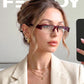 商品图片 16 | B0GY48FJF1 | FEISEDY Chic Semi Rimless Blue Light Glasses for Women B0431
