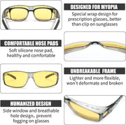 ÉÌƷͼƬ 39 | B089YRDYMP | FEISEDY Polarized Fit Over Glasses Sunglasses Men Women Wrap Around B2593