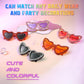 商品图片 7 | B0CDXC8YD5 | FEISEDY Heart Shaped Sunglasses for Women, Trendy Diamond Love Eyeglasses Fashion, Crystal Trim Jeweled Frame Party B2318