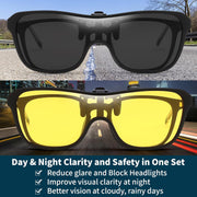 ÉÌƷͼƬ 8 | B0FX3QY3H3 | FEISEDY Polarized Clip-on Flip Up One Piece Sunglasses for Glasses TAC Lenses B0346