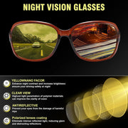 ÉÌƷͼƬ 44 | B081YY5RM3 | FEISEDY Classic Womens Night Glasses Driving Anti Glare Wrap Around Yellow Sunglasses B2548