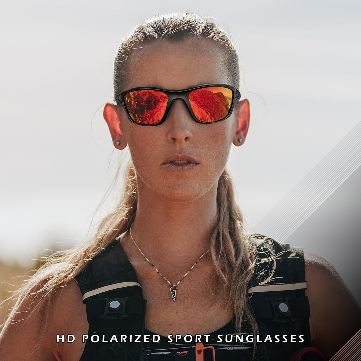 商品图片 9 | B0CTXW1SQG | FEISEDY Sports Polarized Sunglasses For Men Women Cycling Driving Fishing Running UV400 Protection B0125