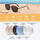 商品图片 5 | B0FQ4Y7FV6 | FEISEDY Polarized Aviator Sunglasses for Women Men Square TAC Lens B0329 | UV400 protection, Lightweight, Military-grade durability, Spring temples, Climate Pledge Friendly, Driving, Beach