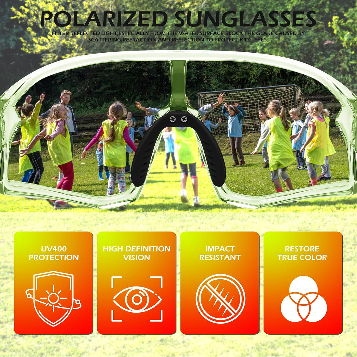 ÉÌƷͼƬ 59 | B0D73JNPNN | FEISEDY Kids Sunglasses Polarized Youth Baseball Sunglasses Sports Cycling Glasses for Boys Girls Age 4-8 B0183