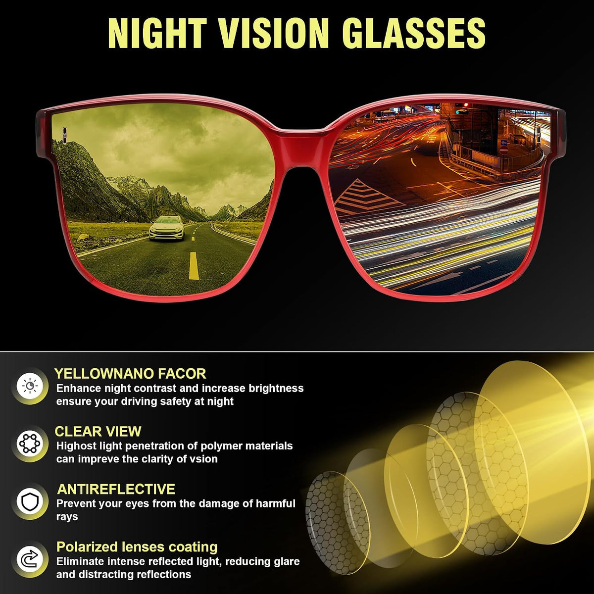 ÉÌƷͼƬ 73 | B0DS5D4WB4 | FEISEDY Sunglasses That Fit Over Glasses for Women Men UV400 B0269