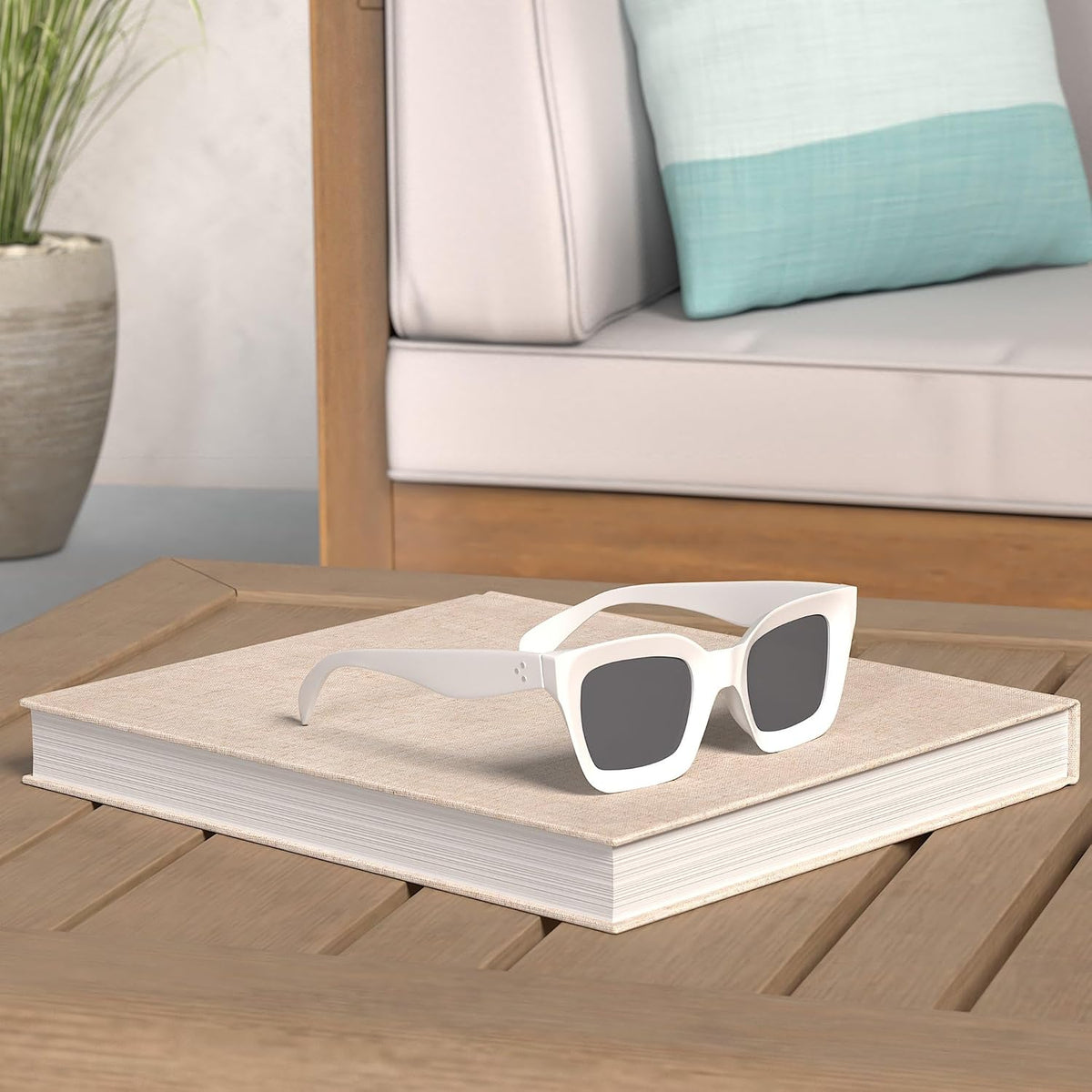ÉÌƷͼƬ 27 | B07MNGNLNT | FEISEDY Classic Women Sunglasses Fashion Thick Square Sun Glasses B2471