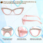 商品图片 13 | B0BLH5NHK8 | FEISEDY Diamond Blue Light Blocking Glasses Cat Eye Rhinestone Women Oversized Anti Eyestrain Computer Glasses Frame B2358