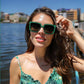 商品图片 22 | B08HVPGJW5 | FEISEDY Sunglasses Womens Trendy, Oversized Square Shades, Pearl Inlay Cat Eye Frame UV400 Protection B2625