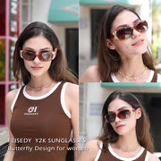 ÉÌƷͼƬ 31 | B0CNRQ7WVZ | FEISEDY Y2K Women Polarized Sunglasses Butterfly Wrap Around UV400 Shades