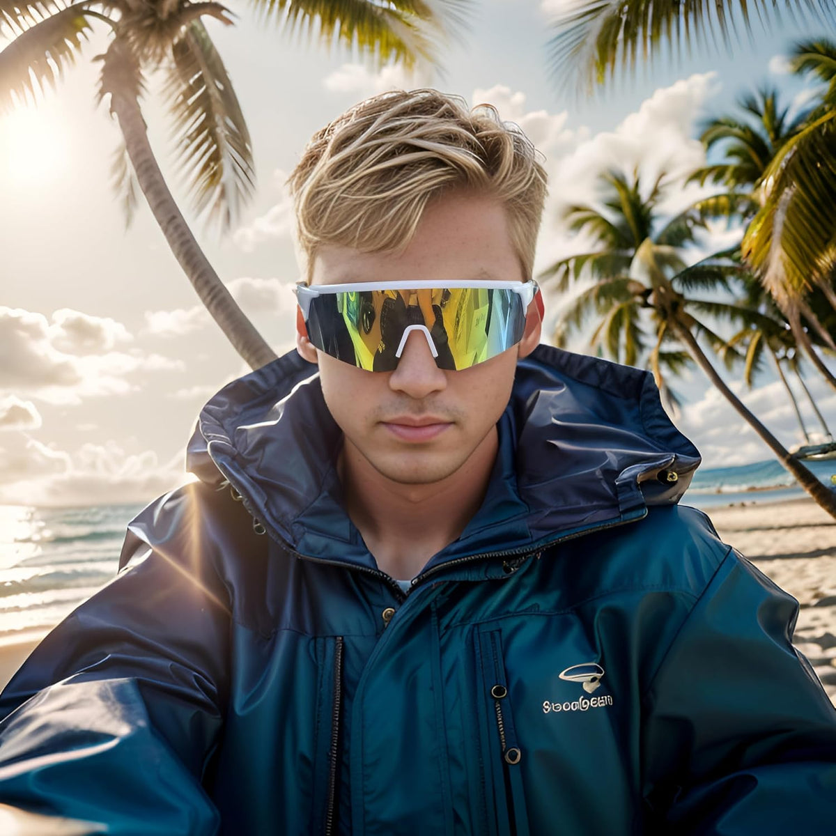 ÉÌƷͼƬ 22 | B0CSDCDBR7 | FEISEDY Cycling Sunglasses for Men Women, Sports Glasses for Youth Running Baseball Shades UV400 Protection B0108