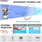 商品图片 19 | B0C65DXFMC | FEISEDY Retro Square Blue Light Blocking Reading Glasses for Women Men 70s Flat Aviator Glasses Anti-Fatigue Reader B2993