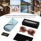 商品图片 46 | B0CNCTSQ2Z | FEISEDY Trendy Polarized Sunglasses, Oversized Irregular TR Frame for Women Men, Retro Shades UV400 B0016