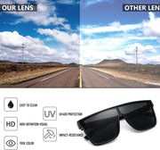 ÉÌƷͼƬ 53 | B0B2836HD6 | FEISEDY Sunglasses for Women Men, Fashion Mirrored Single Lens Shades