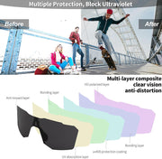 ÉÌƷͼƬ 4 | B0D2XDTT5X | FEISEDY Sports Cycling Sunglasses for Men Women, UV400 Protection Baseball Running Fishing Biking B0168