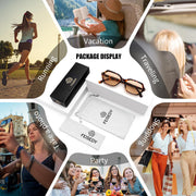 ÉÌƷͼƬ 21 | B0HJYQR9BW | FEISEDY Classic Square Sunglasses for Women Men, Retro Trendy Shades B0493