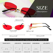 ÉÌƷͼƬ 12 | B0CHYTCP8J | FEISEDY Retro Oval Sunglasses Women Men Y2K Fashion Designer Cosplay Glasses Party Accessories B2376