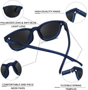 ÉÌƷͼƬ 5 | B0C9DFQSP5 | FEISEDY Fashion Reading Sunglasses Women Men Square Reader Sunglasses UV400 Protection Polarized Lens B2390