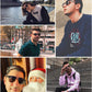 商品图片 5 | B01NCJS1IB | FEISEDY Vintage Half Frame Rimmed Sunglasses Men Women Classic Sun Glasses with Metal Rivets B1510
